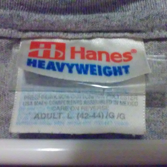 Hanes Heavy Weight L T Shirt 100 Cotton - Picture 5 of 6